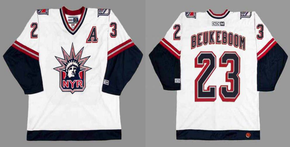 2019 Men New York Rangers #23 Beukeboom white CCM NHL jerseys